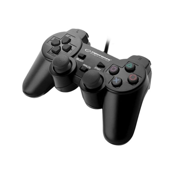 Esperanza TROOPER PlayStation 3 controller med kabel. Sort.