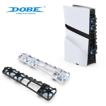 PlayStation 5 Pro USB køler. DOBE PS5 Pro Cooling Fan m LED. Hvid