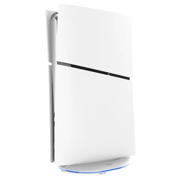 Fed PlayStation 5 Slim Vertikal Stander i hvid farve. IPEGA.