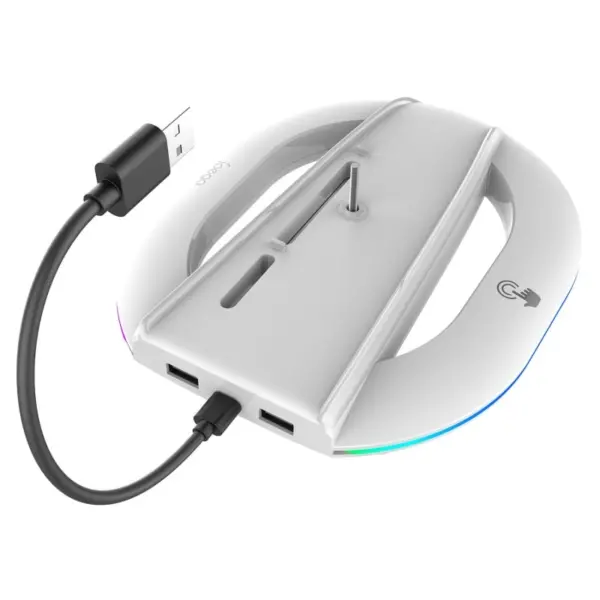 PlayStation 5 Slim Vertikal Stander med farvet RGB lys. IPEGA. - Image 5
