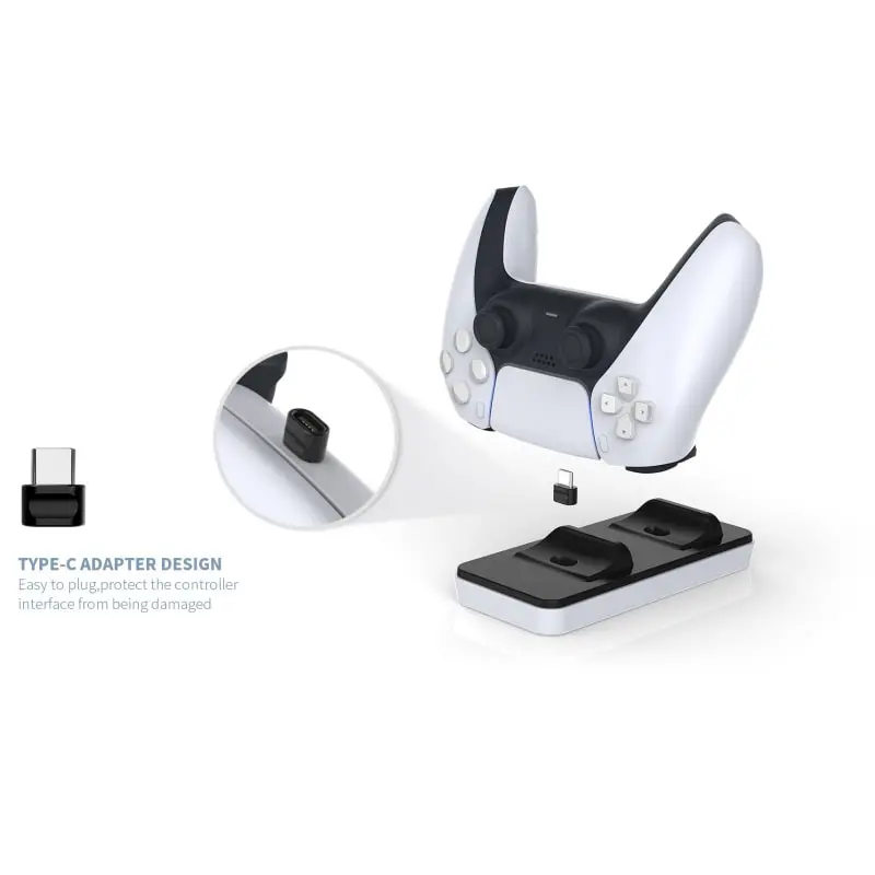 DOBE PlayStation 5 Controller Dual Charging Dock. TP5-0505. DOBE PlayStation 5 Controller Dual Charging Dock. TP5-0505. - Image 5
