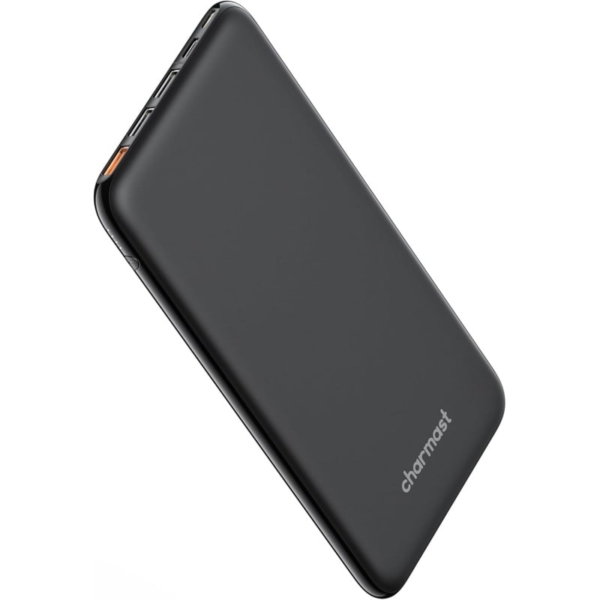 Charmast W2002C Slim Powerbank med 4 porte. 26800mAh. Sort