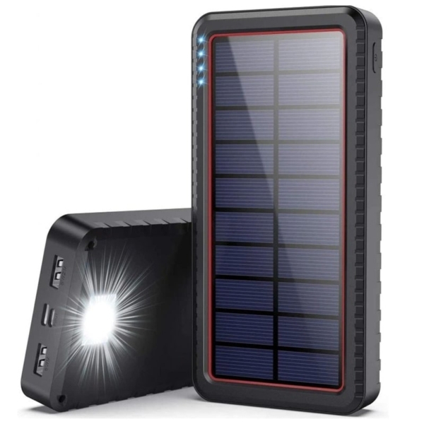 Dywill HX160S6 Powerbank med Solceller og lygte. 26800 mAh