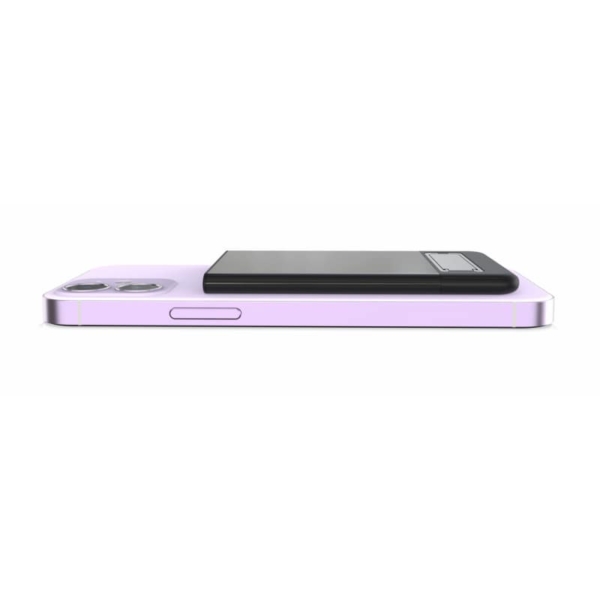 Magnetisk Ultra-Tynd Trådløs Powerbank. 5000mAh, 15W / 20W PD. Sort - Image 2