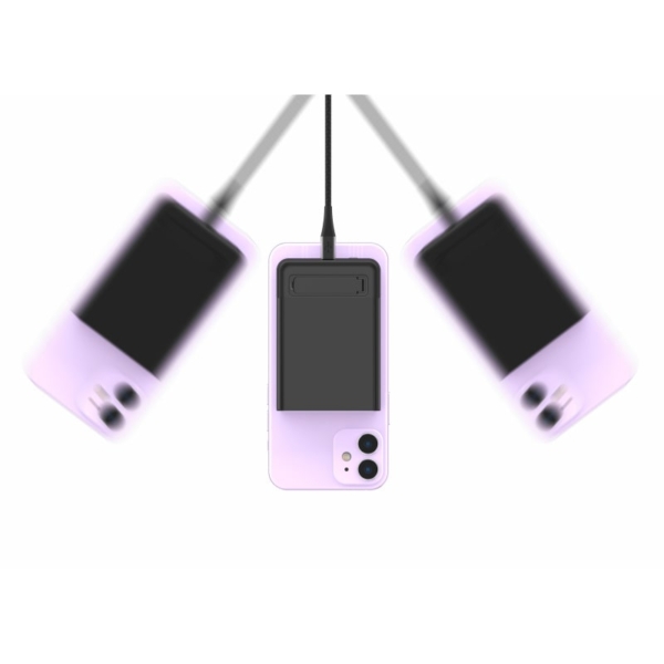 Magnetisk Ultra-Tynd Trådløs Powerbank. 5000mAh, 15W / 20W PD. Sort - Image 7