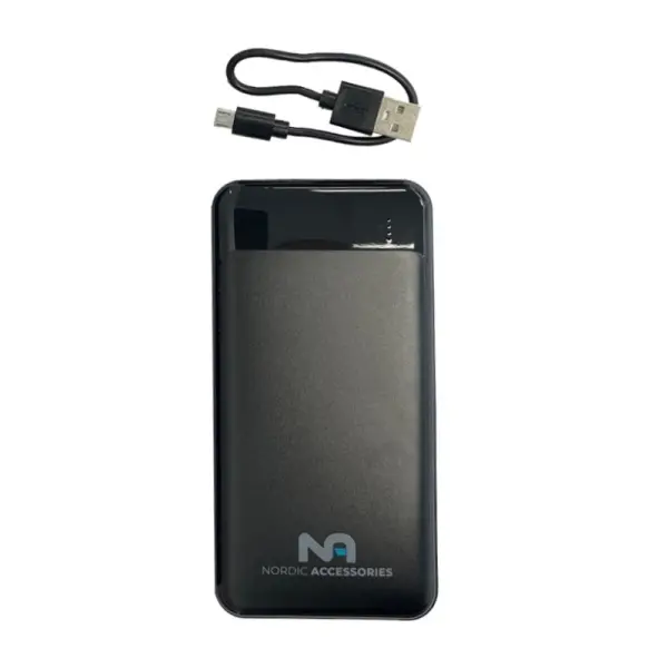 Nordic Accessories 10.000 mAh PD 22.5W Fast charge USB-C PowerBank. Sort. - Image 2