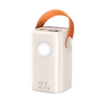 Remax RPP-123 Powerbank 60000mAh – Ekstra kraftig til flere dages strøm (Beige) Remax RPP-123 Powerbank 60000mAh – Ekstra kraftig og hurtig. Beige