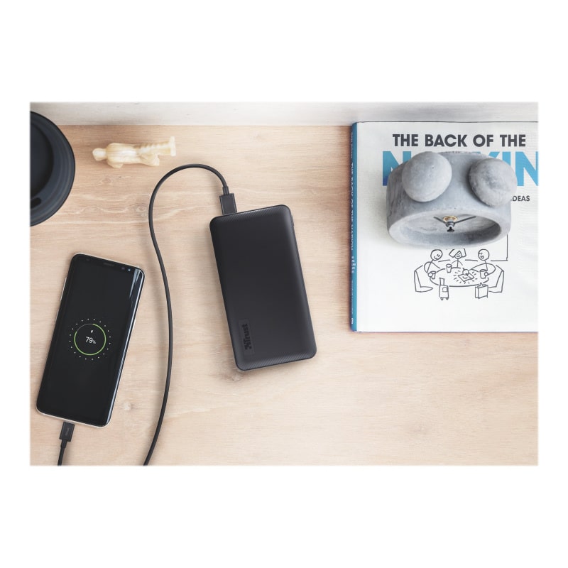 Trust Primo Powerbank. 10000mAh. Sort. Trust Primo Powerbank. 10000mAh. Sort. - Image 8