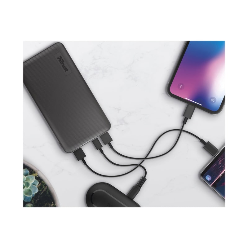 Trust Primo Powerbank. 10000mAh. Sort. Trust Primo Powerbank. 10000mAh. Sort. - Image 5