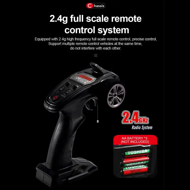 KF11 Master 4WD 1:16 High-speed Off-road Fjernstyret Bil. Inkl. Ekstra Batteri. KF11 Master 4WD 1:16 High-speed Off-road Fjernstyret Bil. Inkl. Ekstra Batteri. - Image 13