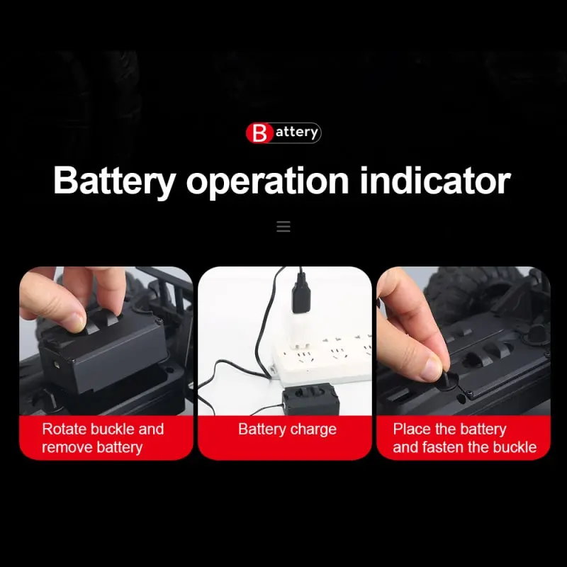 KF11 Master 4WD 1:16 High-speed Off-road Fjernstyret Bil. Inkl. Ekstra Batteri. KF11 Master 4WD 1:16 High-speed Off-road Fjernstyret Bil. Inkl. Ekstra Batteri. - Image 16