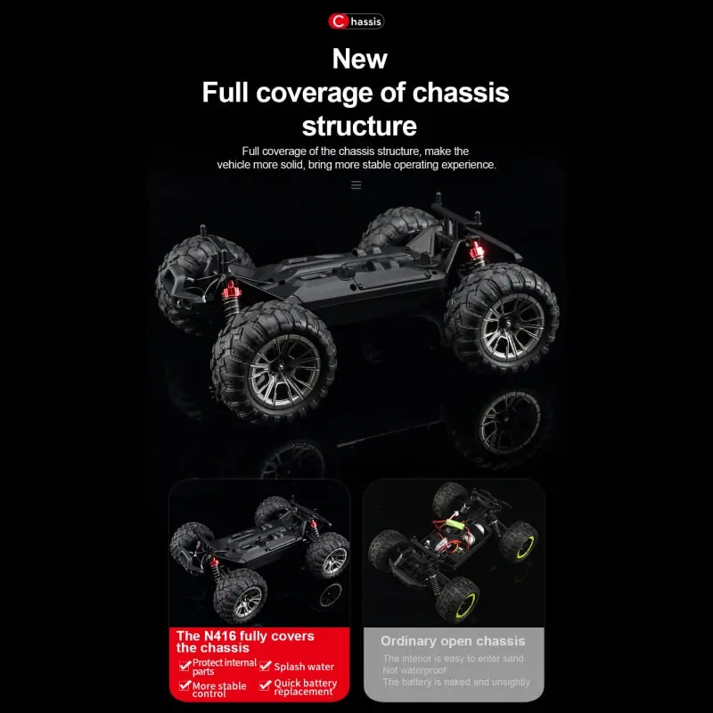 KF11 Master 4WD 1:16 High-speed Off-road Fjernstyret Bil. Inkl. Ekstra Batteri. KF11 Master 4WD 1:16 High-speed Off-road Fjernstyret Bil. Inkl. Ekstra Batteri. - Image 15