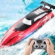 Airship High-Speed Yacht, fjernstyret speedbåd m. LED-lys Mobil, PC og tablet tilbehør