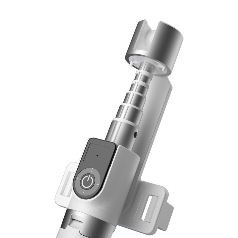 DUDAO F18 Selfiestang med Fjernbetjening og Tripod. Justerbar fra 30-110 cm. Hvid. DUDAO F18 Selfiestang med Fjernbetjening og Tripod. Justerbar fra 30-110 cm. Hvid. - Image 2