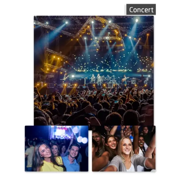Selfie LED lys ring med 3 lysindstillinger, 40stk LED samt indbygget batteri. Hvid. - Image 9