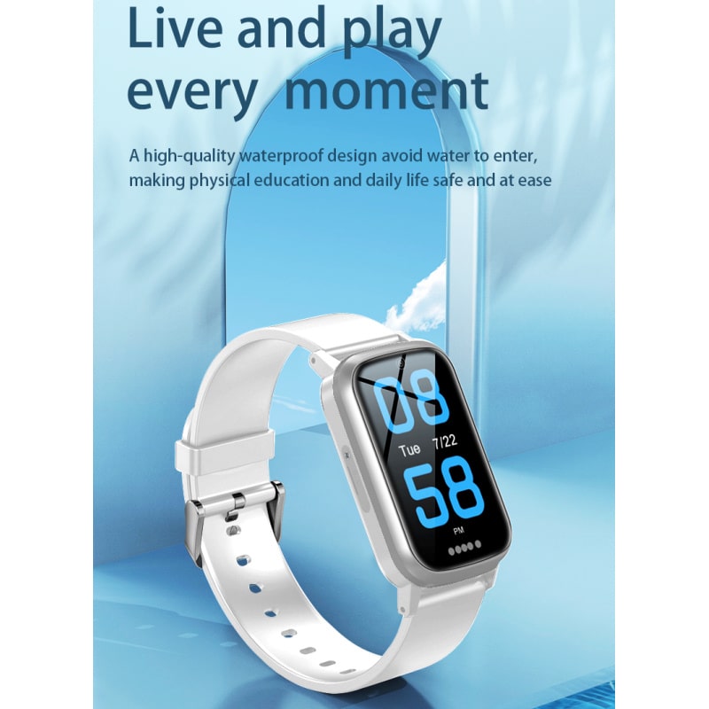 FA58 4G GPS Smartwatch til Børn og Ældre. GPS-positionering, SOS-knap mm. Silver FA58 4G GPS Smartwatch til Børn og Ældre. GPS-positionering, SOS-knap mm. Silver - Billede 3