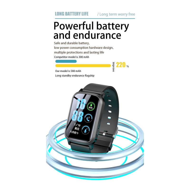 FA58 4G GPS Smartwatch til Børn og Ældre. GPS-positionering, SOS-knap mm. Silver FA58 4G GPS Smartwatch til Børn og Ældre. GPS-positionering, SOS-knap mm. Silver - Billede 7