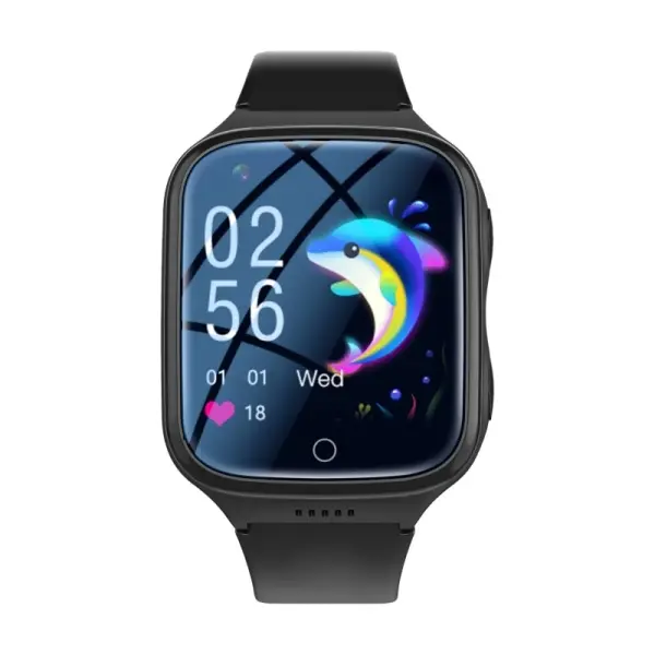 K9H Vandtæt GPS Smartwatch til børn med 4G. GPS-positionering, geo-hegn mm. Sort. - Image 4