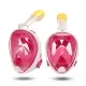 Full Face Dykkermaske med snorkel i pink