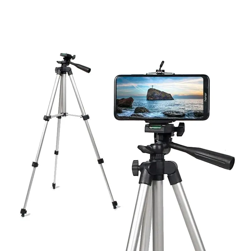 Smart Justerbart Tripod Stativ inkl. holder til mobiltelefon. Helt op til 104cm høj. Smart Justerbart Tripod Stativ inkl. holder til mobiltelefon. Helt op til 104cm høj. - Image 2