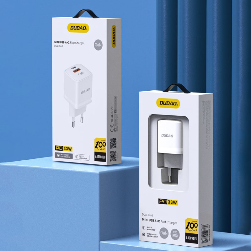 DUDAO A13Pro Adapter. 33W GaN. 1xUSB-C + 1xUSB-A DUDAO A13Pro Adapter. 33W GaN. 1xUSB-C + 1xUSB-A - Image 4