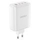 Dudao A140EU 140W Hurtig GaN Oplader med 4 Porte – 3x USB-C & 1x USB-A (Hvid) Dudao A140EU 140W GaN Oplader. 4 Porte 3xUSB-C+1xUSB-A. Hvid