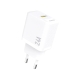 DUDAO A23 12W GaN USB oplader. Hvid Hurtig opladning med Dudao A23EU 12W GaN Adapter. USB-A. Hvid