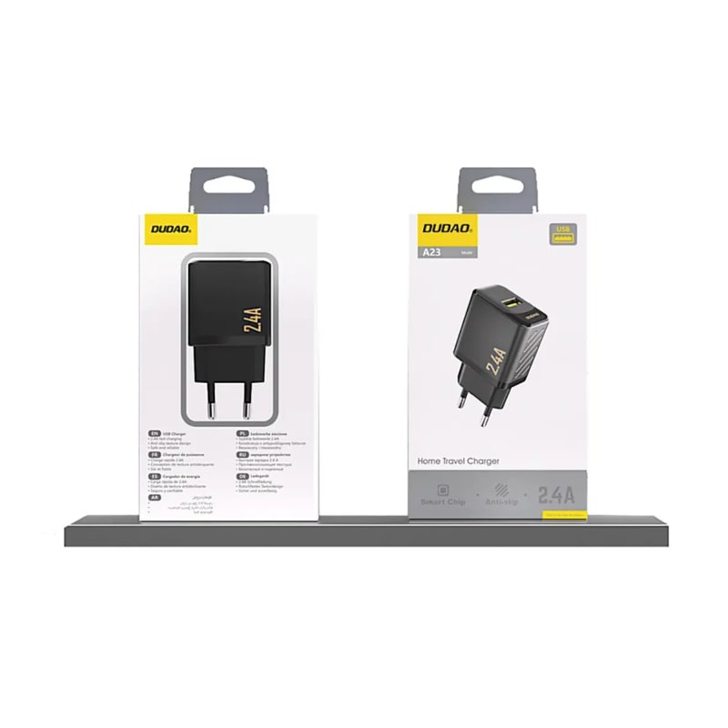 DUDAO A23 12W GaN USB oplader. Sort DUDAO A23 12W GaN USB oplader. Sort - Image 3