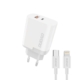 DUDAO A6XSEUL PD 22.5W Dual oplader. Inkl Lightning kabel