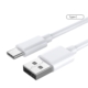 USB-A til USB-C Datakabel. Hvid. 25 cm Billigt kort opladekabel. USB-A til USB-C Datakabel. 25 cm Hvid