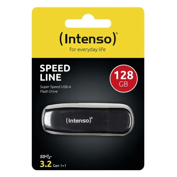 Intenso Speed Line USB 3.0 Drive. Super hurtig USB memory stick. 128GB. Sort. - Image 4
