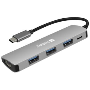 Sandberg USB-C Dockingstation. HDMI 3xUSB PD på 100W.