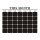 Smart Kalender wallsticker til kridt. ’This month’ kalender.