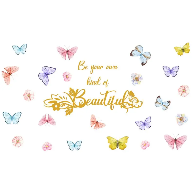 Sød sommerfugle wallsticker. Be your own kind of beautiful. Sød sommerfugle wallsticker. Be your own kind of beautiful.