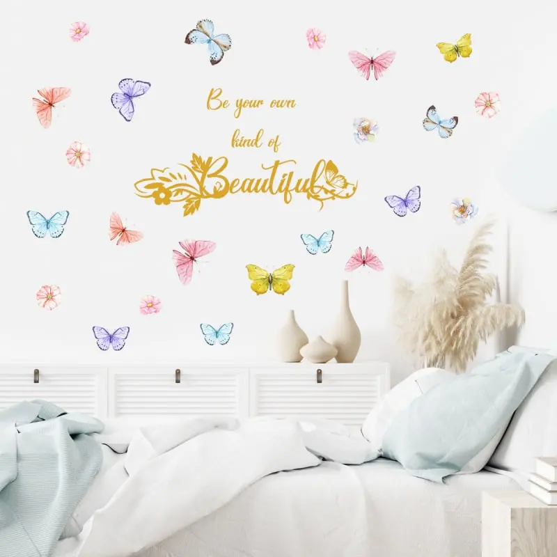 Sød sommerfugle wallsticker. Be your own kind of beautiful. Sød sommerfugle wallsticker. Be your own kind of beautiful. - Image 3
