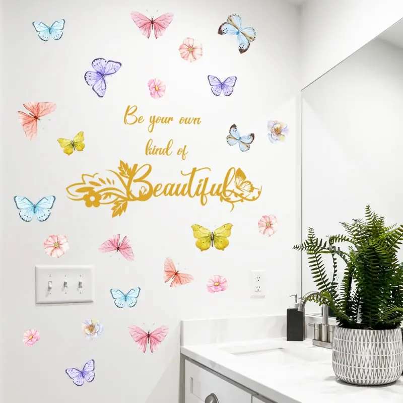 Sød sommerfugle wallsticker. Be your own kind of beautiful. Sød sommerfugle wallsticker. Be your own kind of beautiful. - Image 5