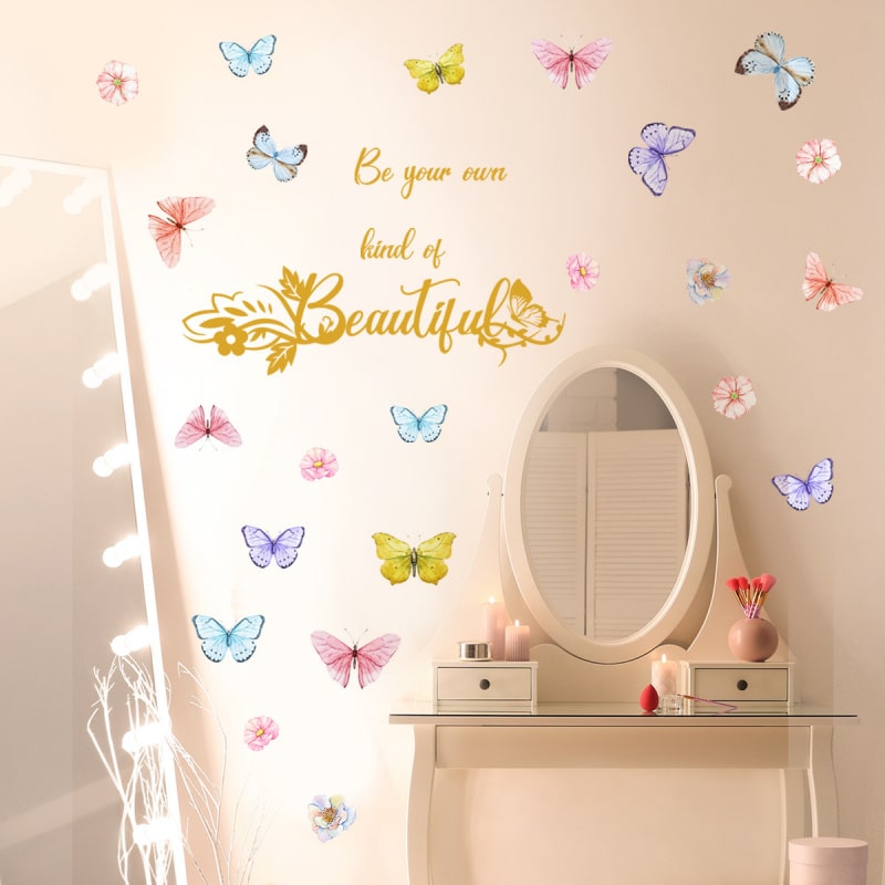 Sød sommerfugle wallsticker. Be your own kind of beautiful. Sød sommerfugle wallsticker. Be your own kind of beautiful. - Image 4