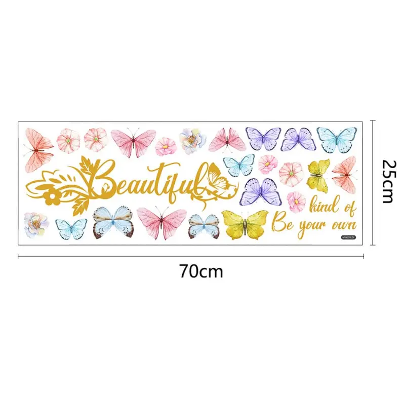 Sød sommerfugle wallsticker. Be your own kind of beautiful. Sød sommerfugle wallsticker. Be your own kind of beautiful. - Image 6