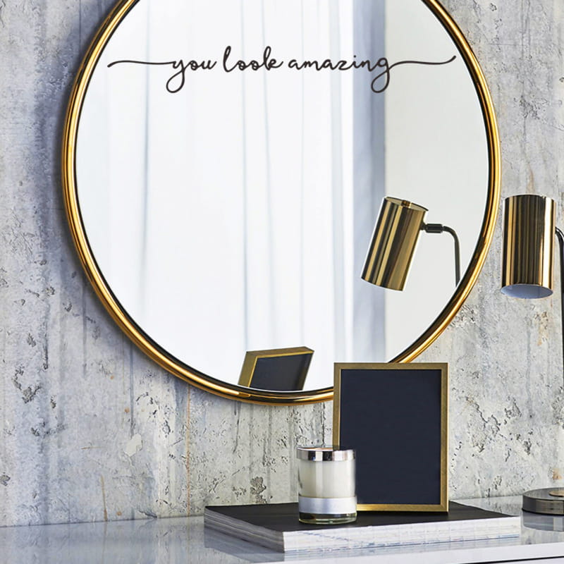 You Look Amazing wallsticker. Husk at rose dig selv og hinanden. 5x37cm You Look Amazing wallsticker. Husk at rose dig selv og hinanden. 5x37cm - Billede 6