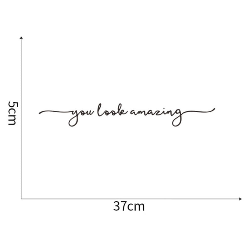 You Look Amazing wallsticker. Husk at rose dig selv og hinanden. 5x37cm You Look Amazing wallsticker. Husk at rose dig selv og hinanden. 5x37cm - Billede 7
