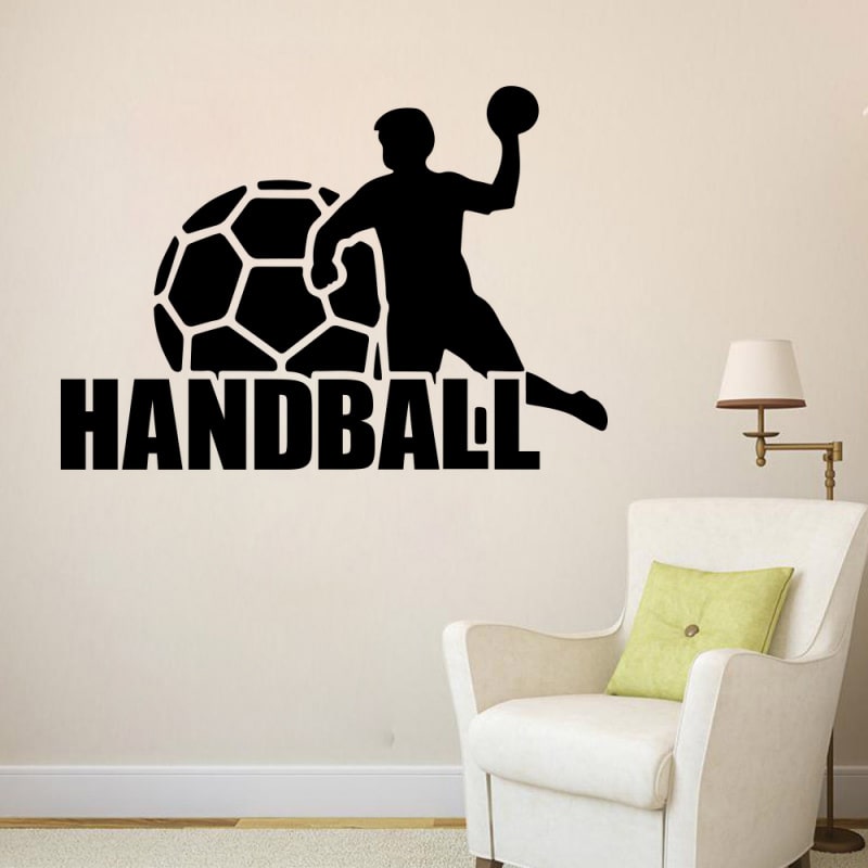 Håndbold wallsticker. Stor flot wallsticker til håndboldspilleren. 57x81cm. Håndbold wallsticker. Stor flot wallsticker til håndboldspilleren. 57x81cm. - Image 2