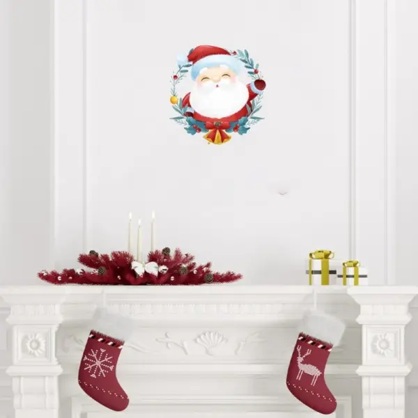 Sød og flot jule wallsticker til væg - eller på Toilettet! Julemand. - Image 2