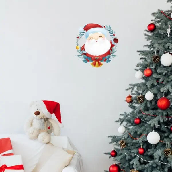 Sød og flot jule wallsticker til væg - eller på Toilettet! Julemand. - Image 3