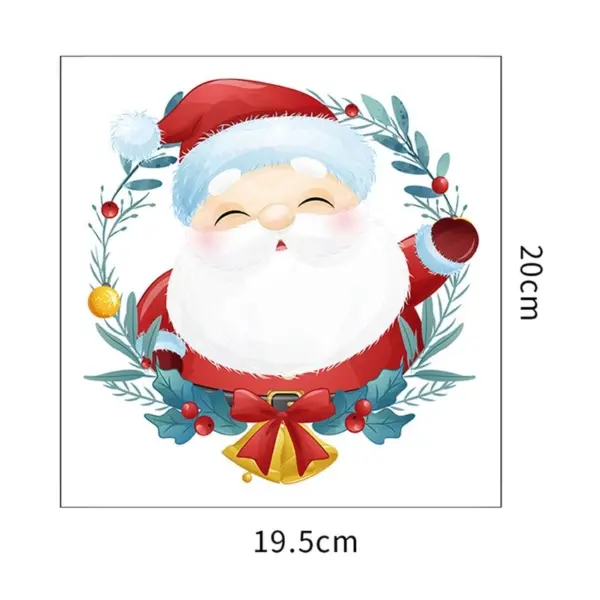 Sød og flot jule wallsticker til væg - eller på Toilettet! Julemand. - Image 8