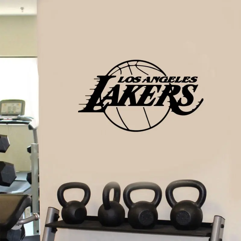 Basket wallsticker. Los Angeles Lakers. 30x52cm. Basket wallsticker. Los Angeles Lakers. 30x52cm. - Image 2
