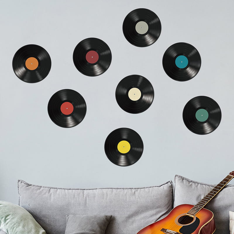 Vinyl / LP-plade Wallstickers – 8 Farverige Plader Vinyl / LP-plade Wallstickers – 8 Farverige Plader - Billede 6
