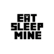 Minecraft wallsticker. Eat Sleep Mine. 70x50cm. Minecraft wallsticker. Eat Sleep Mine. 70x50cm