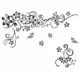 Flot wallsticker med sommerfugle og blomster. 80x130cm. Flot wallsticker med sommerfugle og blomster til din væg.