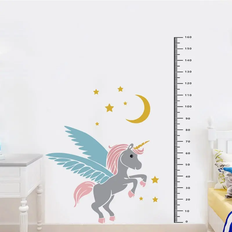 Rigtig sød enhjørning målebånds wallsticker. Enhjørning højdemåler op til 160cm. Rigtig sød enhjørning målebånds wallsticker. Enhjørning højdemåler op til 160cm. - Image 3