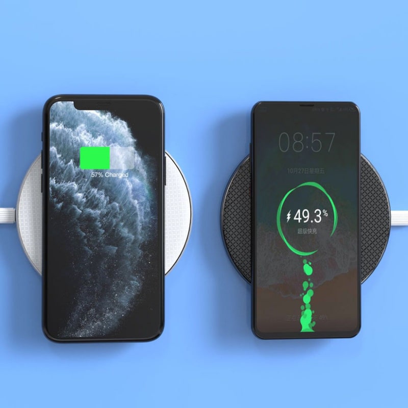 Ultra-tynd Stilfuld DUDAO A10B 10W Qi trådløs oplader. Hvid. Ultra-tynd Stilfuld DUDAO A10B 10W Qi trådløs oplader. Hvid. - Image 3